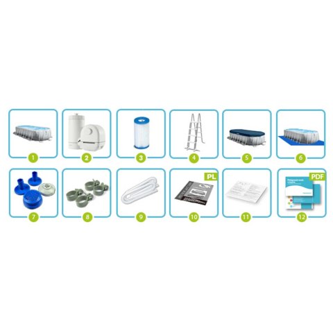 Intex Basen ogrodowy stelażowy 610x305cm 6w1 INTEX 26798 Intex Basen ogrodowy stelażowy 610x305cm 6w1 INTEX 26798