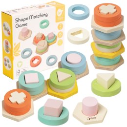 Classic World CLASSIC WORLD Sorter Montessori Kształtów i Kolorów Układanka Wieża