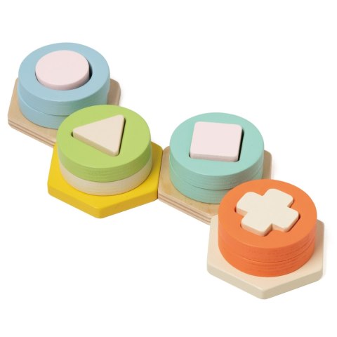 Classic World CLASSIC WORLD Sorter Montessori Kształtów i Kolorów Układanka Wieża Classic World CLASSIC WORLD Sorter Montessori Kształtów i Kolorów Układanka Wieża