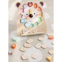Classic World CLASSIC WORLD Zegar Miś Montessori Edukacyjny 3w1 Nauka Czasu Liczenia i Daty