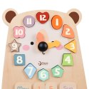 Classic World CLASSIC WORLD Zegar Miś Montessori Edukacyjny 3w1 Nauka Czasu Liczenia i Daty