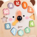 Classic World CLASSIC WORLD Zegar Miś Montessori Edukacyjny 3w1 Nauka Czasu Liczenia i Daty