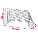 Neo-Sport Bramka do piłki nożnej 183 x 122 x 61cm NS-492 czarna Neo-Sport Bramka do piłki nożnej 183 x 122 x 61cm NS-492 czarna