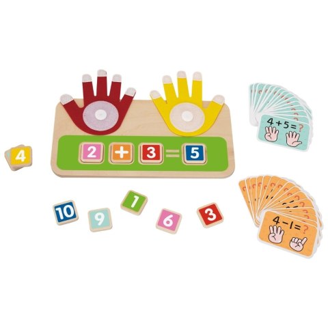 Tooky Toy TOOKY TOY Drewniana Edukacyjna Zabawka do Nauki Liczenia na Palcach Dodawanie i Odejmowanie Tooky Toy TOOKY TOY Drewniana Edukacyjna Zabawka do Nauki Liczenia na Palcach Dodawanie i Odejmowanie