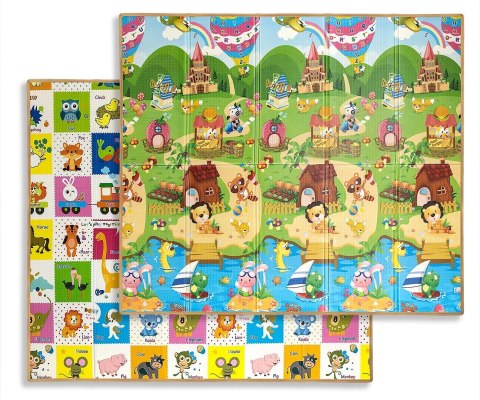 MILLY MALLY 6435 Mata piankowa składana play Colourful Animals T1 MILLY MALLY 6435 Mata piankowa składana play Colourful Animals T1