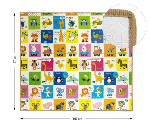 MILLY MALLY 6435 Mata piankowa składana play Colourful Animals T1 MILLY MALLY 6435 Mata piankowa składana play Colourful Animals T1
