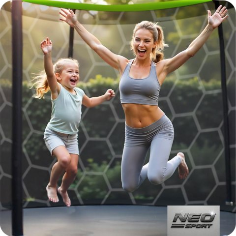 Neo-Sport Trampolina ogrodowa profilowana 10ft/312cmz siatką wewnętrzną Neo-Sport Neo-Sport Trampolina ogrodowa profilowana 10ft/312cmz siatką wewnętrzną Neo-Sport