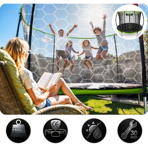 Neo-Sport Trampolina ogrodowa profilowana 10ft/312cmz siatką wewnętrzną Neo-Sport Neo-Sport Trampolina ogrodowa profilowana 10ft/312cmz siatką wewnętrzną Neo-Sport
