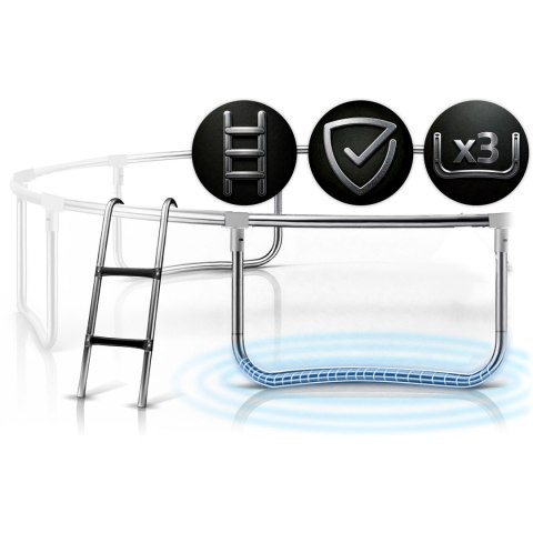 Neo-Sport Trampolina ogrodowa profilowana 10ft/312cmz siatką wewnętrzną Neo-Sport Neo-Sport Trampolina ogrodowa profilowana 10ft/312cmz siatką wewnętrzną Neo-Sport