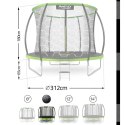 Neo-Sport Trampolina ogrodowa profilowana 10ft/312cmz siatką wewnętrzną Neo-Sport