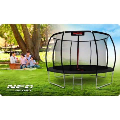 Neo-Sport Trampolina ogrodowa profilowana 12ft/374cm z siatką wewnętrzną Neo-Sport Neo-Sport Trampolina ogrodowa profilowana 12ft/374cm z siatką wewnętrzną Neo-Sport