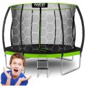 Neo-Sport Trampolina ogrodowa profilowana 12ft/374cm z siatką wewnętrzną Neo-Sport