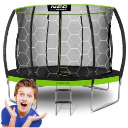Neo-Sport Trampolina ogrodowa profilowana 12ft/374cm z siatką wewnętrzną Neo-Sport