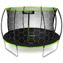 Neo-Sport Trampolina ogrodowa profilowana 12ft/374cm z siatką wewnętrzną Neo-Sport