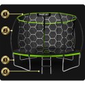 Neo-Sport Trampolina ogrodowa profilowana 12ft/374cm z siatką wewnętrzną Neo-Sport