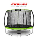 Neo-Sport Trampolina ogrodowa profilowana 12ft/374cm z siatką wewnętrzną Neo-Sport