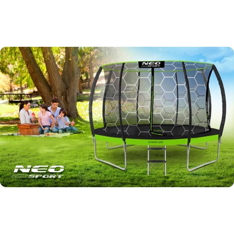 Neo-Sport Trampolina ogrodowa profilowana 12ft/374cm z siatką wewnętrzną Neo-Sport Neo-Sport Trampolina ogrodowa profilowana 12ft/374cm z siatką wewnętrzną Neo-Sport
