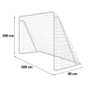 Neo-Sport Bramka do piłki nożnej 300 x 200 x 90 cm NS-496