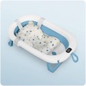 Ricokids Wanienka składana dla dzieci, niemowląt z termometrem i wkładką RK-287 biało-niebieska Ricokids Wanienka składana dla dzieci, niemowląt z termometrem i wkładką RK-287 biało-niebieska