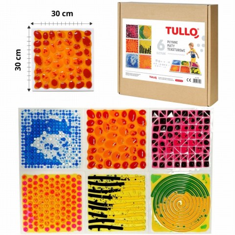 TULLO 700 Ścieżka sensoryczna - sensoryczne płytki z cieczą fakturowe 6 szt. TULLO 700 Ścieżka sensoryczna - sensoryczne płytki z cieczą fakturowe 6 szt.