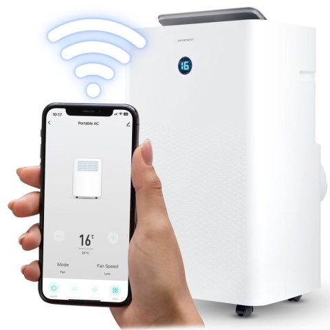Berdsen Klimatyzator przenośny 14000 BTU osuszacz grzanie WiFi 37l/24h Berdsen BD-583 Berdsen Klimatyzator przenośny 14000 BTU osuszacz grzanie WiFi 37l/24h Berdsen BD-583