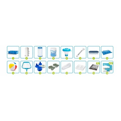Intex Basen ogrodowy stelażowy 260 x 160 x 65 cm 15w1 INTEX 28271 Intex Basen ogrodowy stelażowy 260 x 160 x 65 cm 15w1 INTEX 28271