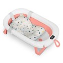 Ricokids Wanienka składana dla dzieci, niemowląt z termometrem i wkładką Ricokids RK-287 biało-różowa