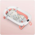 Ricokids Wanienka składana dla dzieci, niemowląt z termometrem i wkładką Ricokids RK-287 biało-różowa