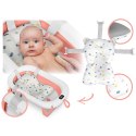 Ricokids Wanienka składana dla dzieci, niemowląt z termometrem i wkładką Ricokids RK-287 biało-różowa