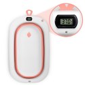 Ricokids Wanienka składana dla dzieci, niemowląt z termometrem i wkładką Ricokids RK-287 biało-różowa