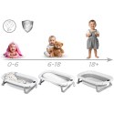 Ricokids Wanienka składana dla dzieci, niemowląt z termometrem i wkładką Ricokids RK-287 biało-szara