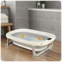 Ricokids Wanienka składana dla dzieci, niemowląt z termometrem i wkładką Ricokids RK-287 biało-szara