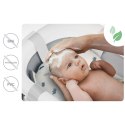 Ricokids Wanienka składana dla dzieci, niemowląt z termometrem i wkładką Ricokids RK-287 biało-szara