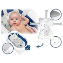 Ricokids Wanienka składana dla dzieci, niemowląt z wkładką Ricokids RK-286 biało-niebieska Ricokids Wanienka składana dla dzieci, niemowląt z wkładką Ricokids RK-286 biało-niebieska