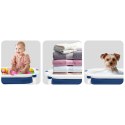 Ricokids Wanienka składana dla dzieci, niemowląt z wkładką Ricokids RK-286 biało-niebieska Ricokids Wanienka składana dla dzieci, niemowląt z wkładką Ricokids RK-286 biało-niebieska