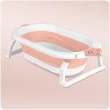 Ricokids Wanienka składana dla dzieci, niemowląt z wkładką Ricokids RK-286 biało-różowa