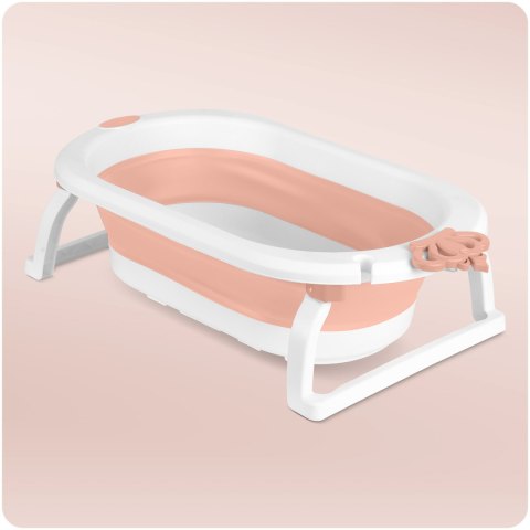 Ricokids Wanienka składana dla dzieci, niemowląt z wkładką Ricokids RK-286 biało-różowa Ricokids Wanienka składana dla dzieci, niemowląt z wkładką Ricokids RK-286 biało-różowa