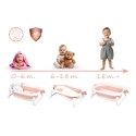 Ricokids Wanienka składana dla dzieci, niemowląt z wkładką Ricokids RK-286 biało-różowa