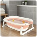 Ricokids Wanienka składana dla dzieci, niemowląt z wkładką Ricokids RK-286 biało-różowa