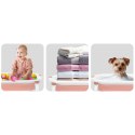Ricokids Wanienka składana dla dzieci, niemowląt z wkładką Ricokids RK-286 biało-różowa