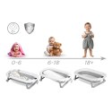 Ricokids Wanienka składana dla dzieci, niemowląt ze stelażem, termometrem i wkładką Ricokids RK-287 biało-szara