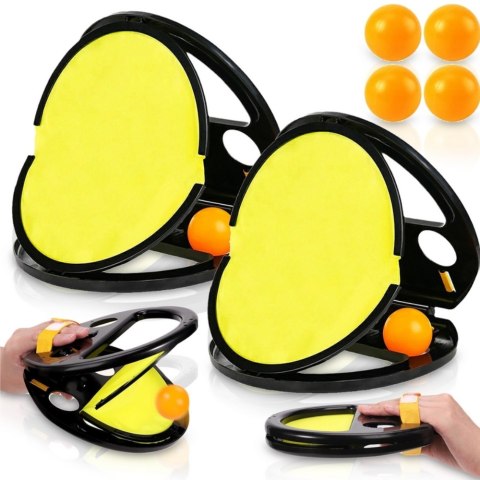 Woopie WOOPIE Catch Ball Gra Zręcznościowa Rzucaj Łap Paletka+ 2 Piłki Woopie WOOPIE Catch Ball Gra Zręcznościowa Rzucaj Łap Paletka+ 2 Piłki