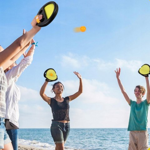 Woopie WOOPIE Catch Ball Gra Zręcznościowa Rzucaj Łap Paletka+ 2 Piłki Woopie WOOPIE Catch Ball Gra Zręcznościowa Rzucaj Łap Paletka+ 2 Piłki