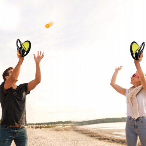 Woopie WOOPIE Catch Ball Gra Zręcznościowa Rzucaj Łap Paletka+ 2 Piłki Woopie WOOPIE Catch Ball Gra Zręcznościowa Rzucaj Łap Paletka+ 2 Piłki