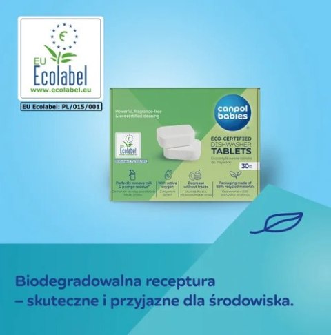 CANPOL 1/502 Ekocertyfikowane tabletki do zmywarki 30 szt. CANPOL 1/502 Ekocertyfikowane tabletki do zmywarki 30 szt.