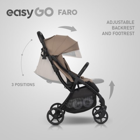 EASY GO Wózek dziecięcy FARO SAVANNA BEIGE EASY GO Wózek dziecięcy FARO SAVANNA BEIGE