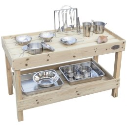 Classic World EDU CLASSIC WORLD EDU Drewniany Blat Kuchenny Szafka na Akcesoria Kuchenne Plac Zabaw