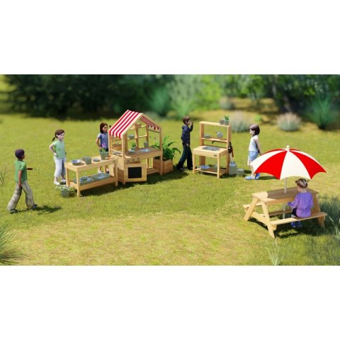 Classic World EDU CLASSIC WORLD EDU Drewniany Blat Kuchenny Szafka na Akcesoria Kuchenne Plac Zabaw Classic World EDU CLASSIC WORLD EDU Drewniany Blat Kuchenny Szafka na Akcesoria Kuchenne Plac Zabaw