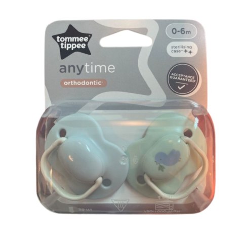 TOMMEE TIPPEE TTP43335499 Smoczki uspokajające ANY TIME 0-6m mix 2pak TOMMEE TIPPEE TTP43335499 Smoczki uspokajające ANY TIME 0-6m mix 2pak