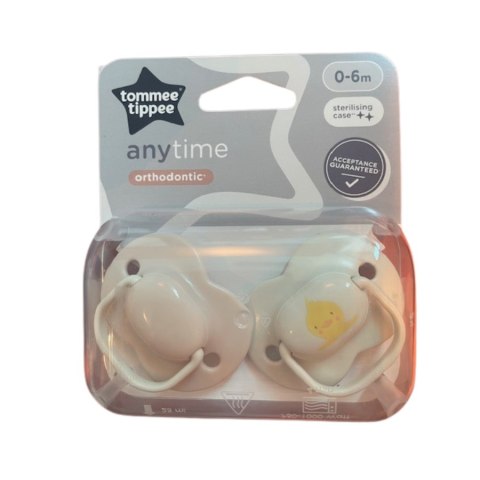 TOMMEE TIPPEE TTP43335499 Smoczki uspokajające ANY TIME 0-6m mix 2pak TOMMEE TIPPEE TTP43335499 Smoczki uspokajające ANY TIME 0-6m mix 2pak